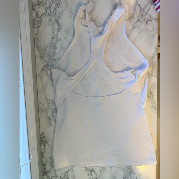 Athleta White Racerback Tank - Picture 4 of 6